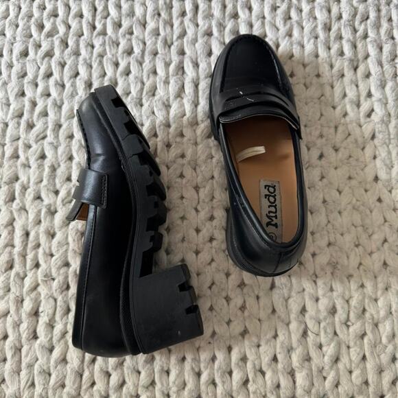 Y2k chunky black loafers - Picture 1 of 8